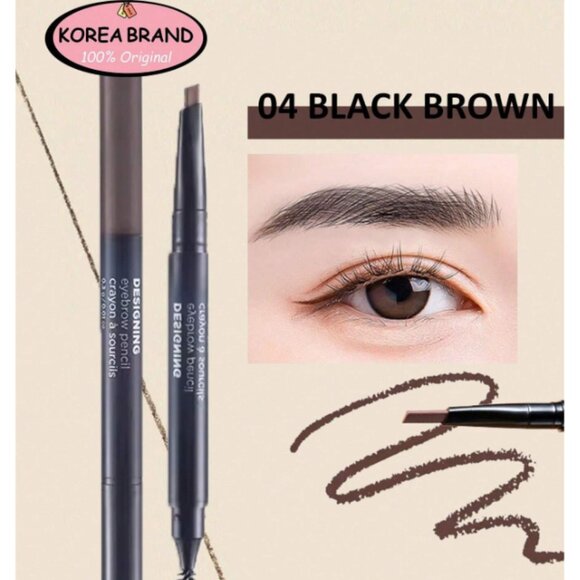 New! The Face Shop Eyebrow Pencil Long Lasting Color w/Angled Tip! - Picture 3 of 4